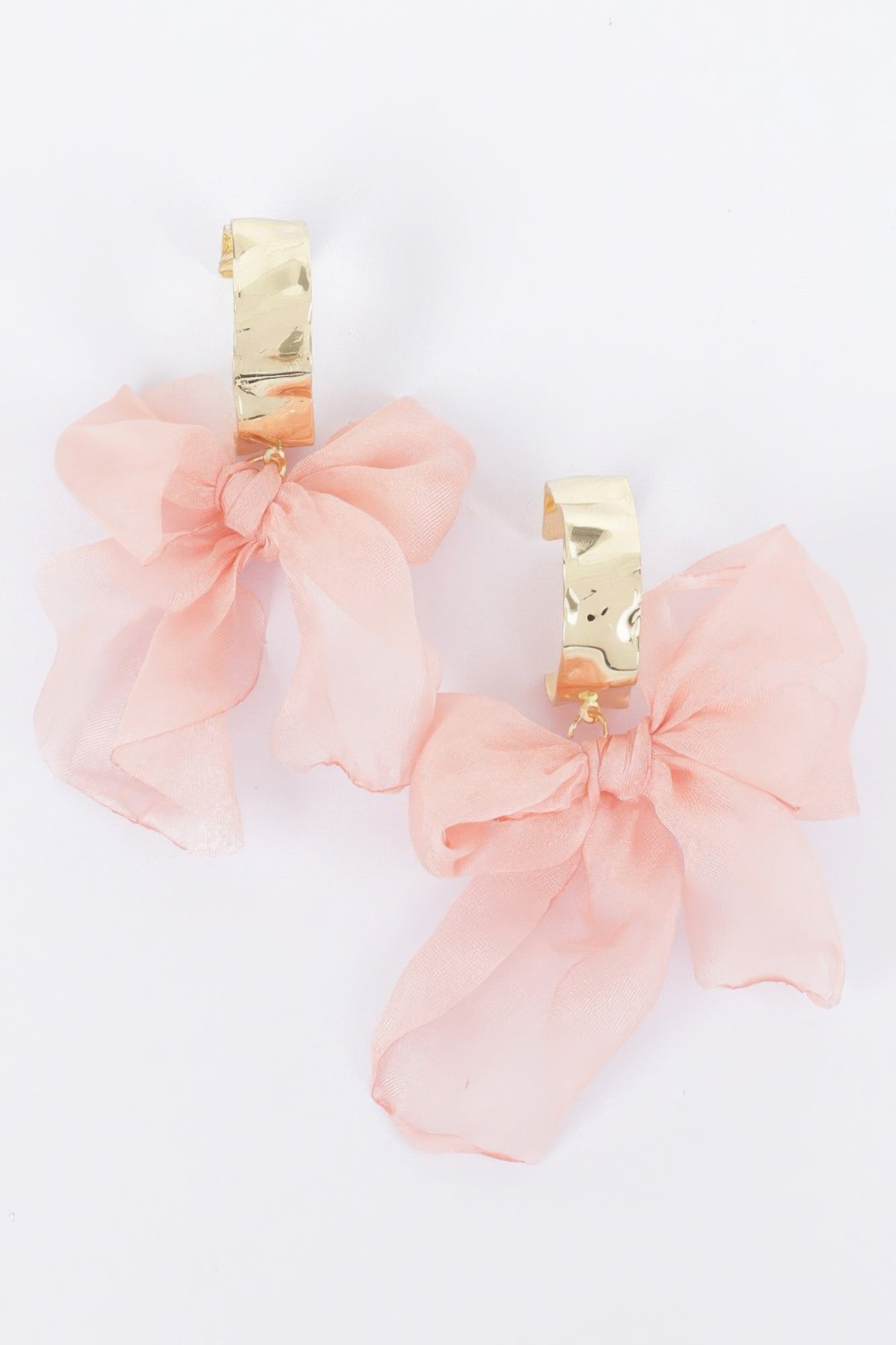 Metal Fabric Flower Earring | Mixtshop LLC