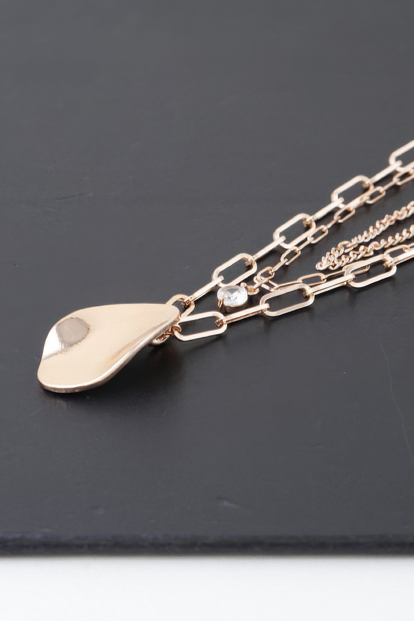 Metal Pendant Multilayer Necklace | Mixtshop LLC