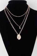 Metal Pendant Multilayer Necklace | Mixtshop LLC