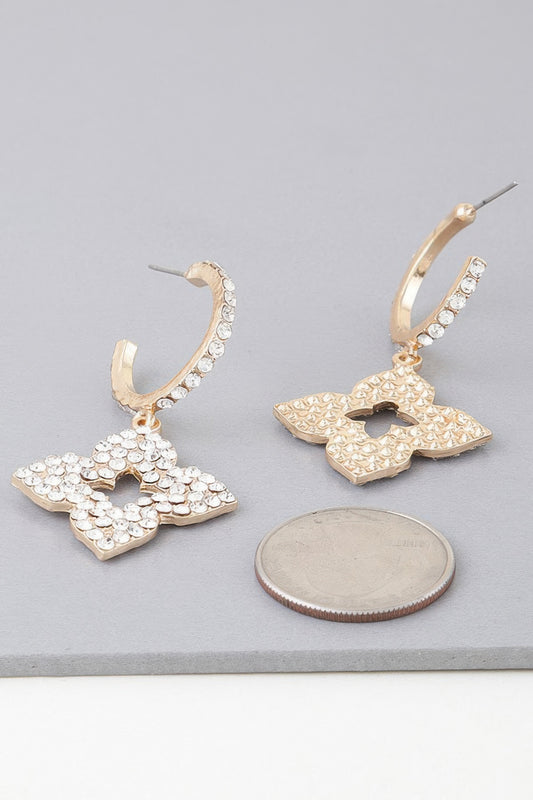 Bejeweled Flower Earrings | Mixtshop LLC