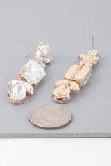 Rhinestone Dangle Drop Earrings | Mixtshop LLC