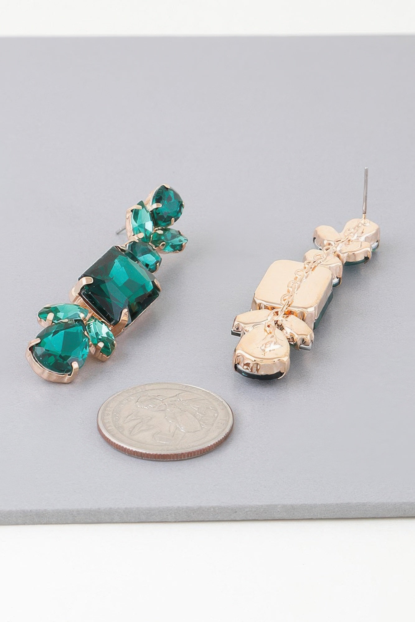 Rhinestone Dangle Drop Earrings | Mixtshop LLC