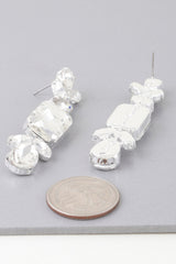 Rhinestone Dangle Drop Earrings | Mixtshop LLC