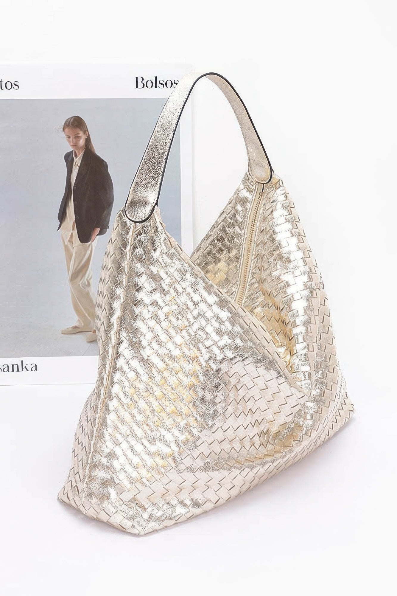 Metallic Braided Tote Bag | Mixtshop LLC