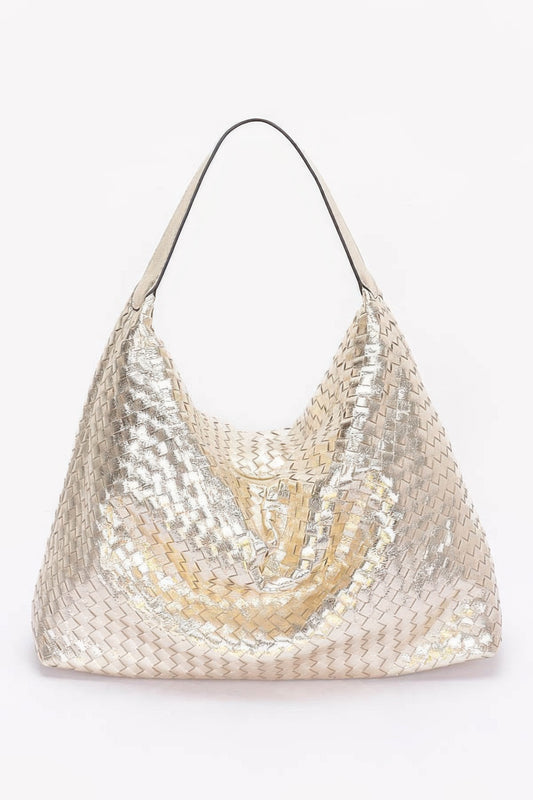 Metallic Braided Tote Bag | Mixtshop LLC