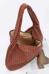 Faux Leather Braided Shoulder Bag | Mixtshop LLC