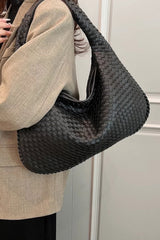 Faux Leather Braided Shoulder Bag | Mixtshop LLC