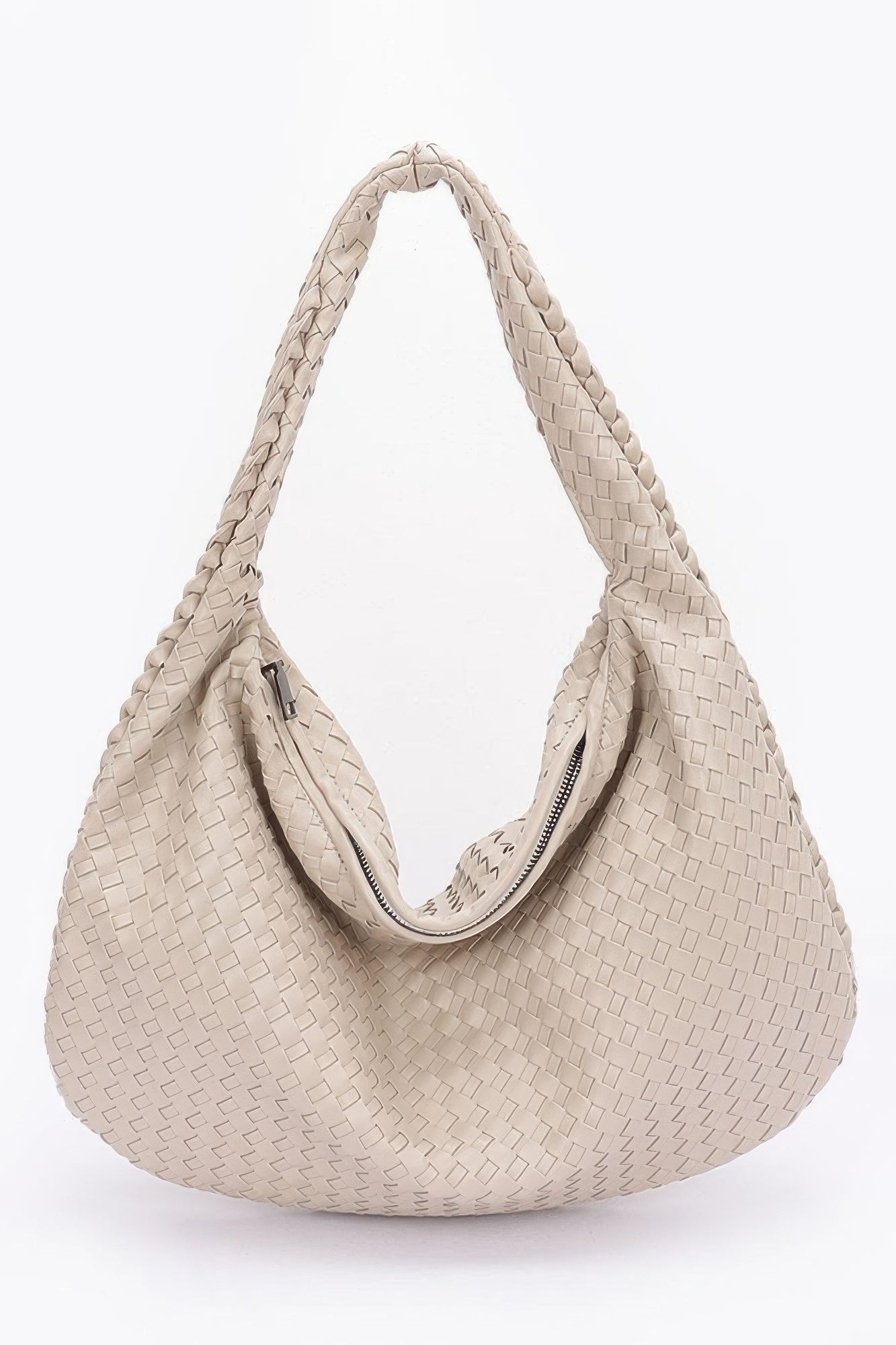 Faux Leather Braided Shoulder Bag | Mixtshop LLC