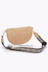 Faux Leather Fanny Pack W/ Multi Color Strap | Mixtshop LLC