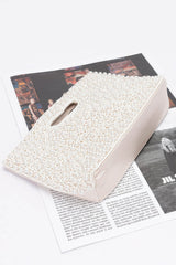 Faux Pearl Handmade Clutch | Mixtshop LLC