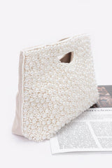 Faux Pearl Handmade Clutch | Mixtshop LLC