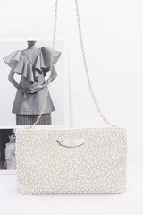 Faux Pearl Handmade Clutch | Mixtshop LLC