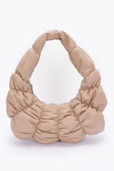 Pleated Faux Leather Shoulder Bag | Mixtshop LLC