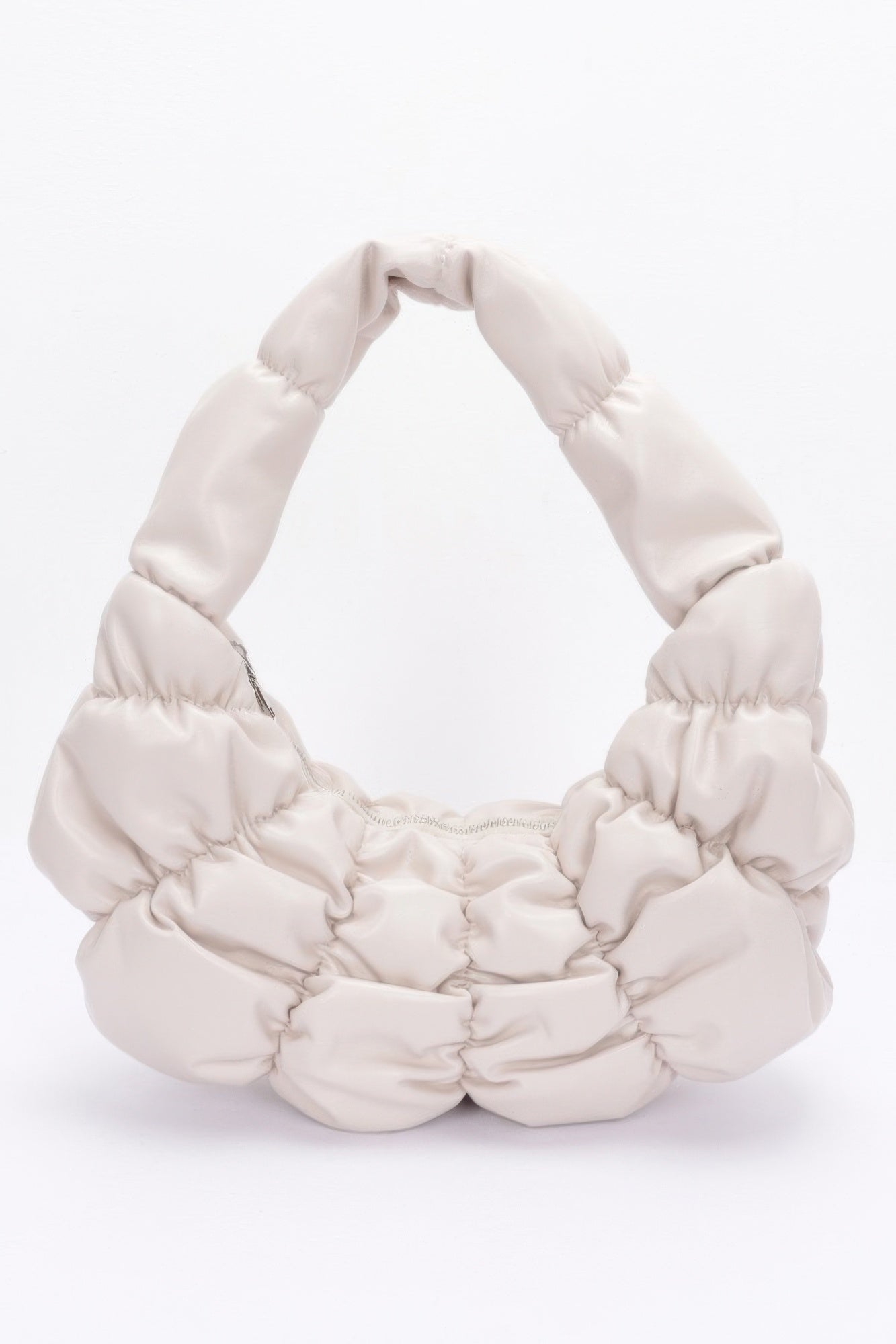 Pleated Faux Leather Shoulder Bag | Mixtshop LLC