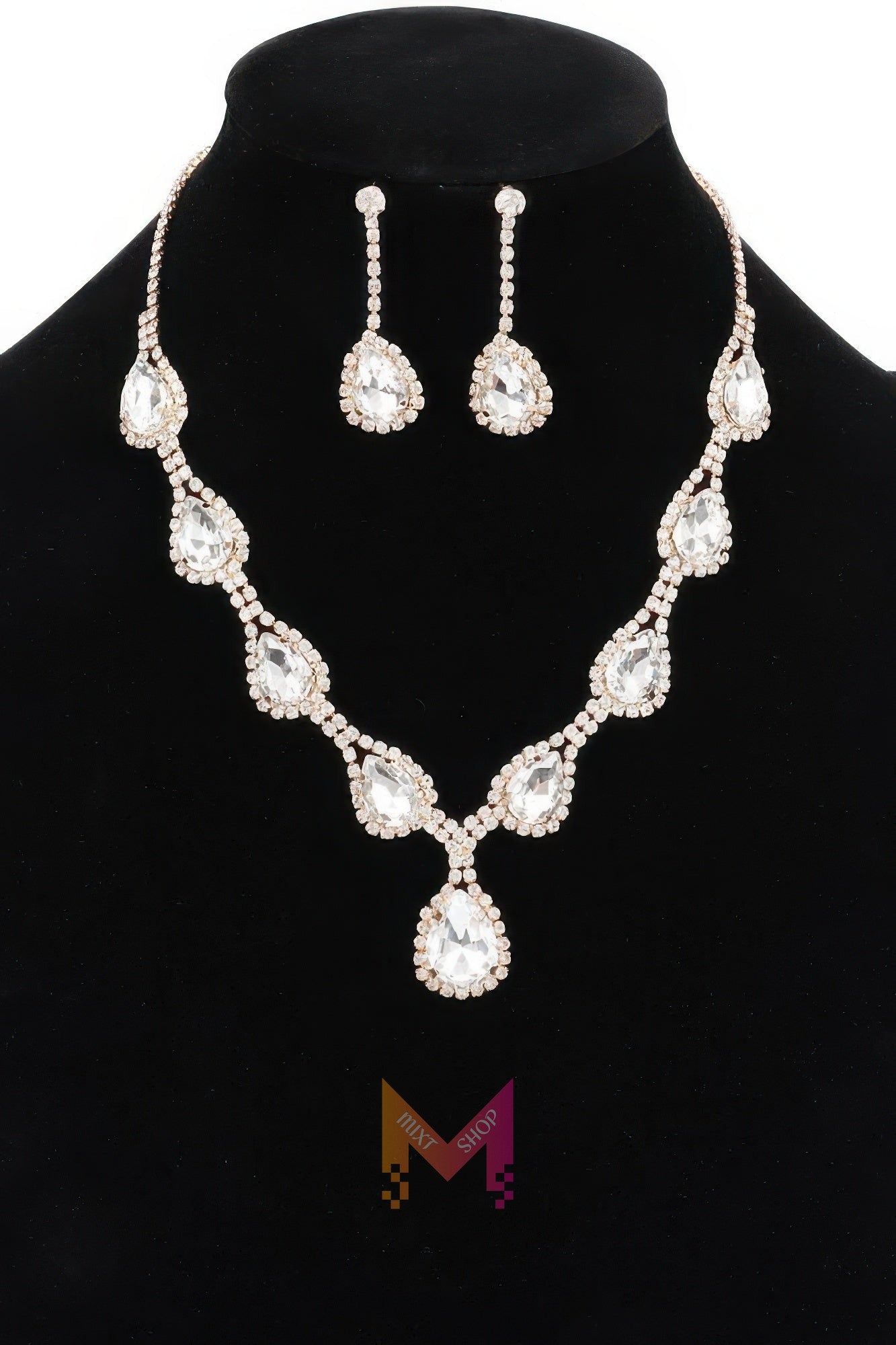 Rhinestone Necklace Set | Mixtshop LLC