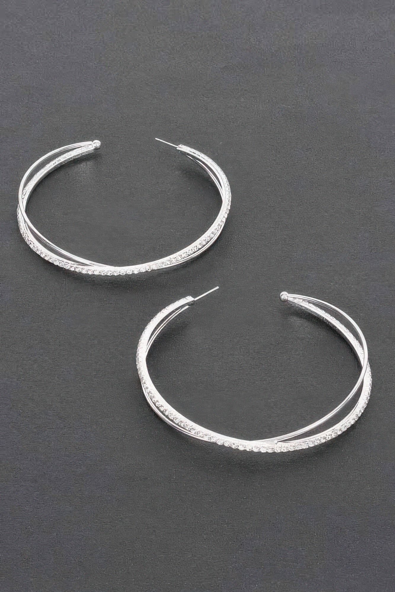 Rhinestone Hoop Earring | Mixtshop LLC