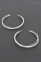 Rhinestone Hoop Earring | Mixtshop LLC