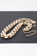 Jeweled Box Chain Necklacee | Mixtshop LLC
