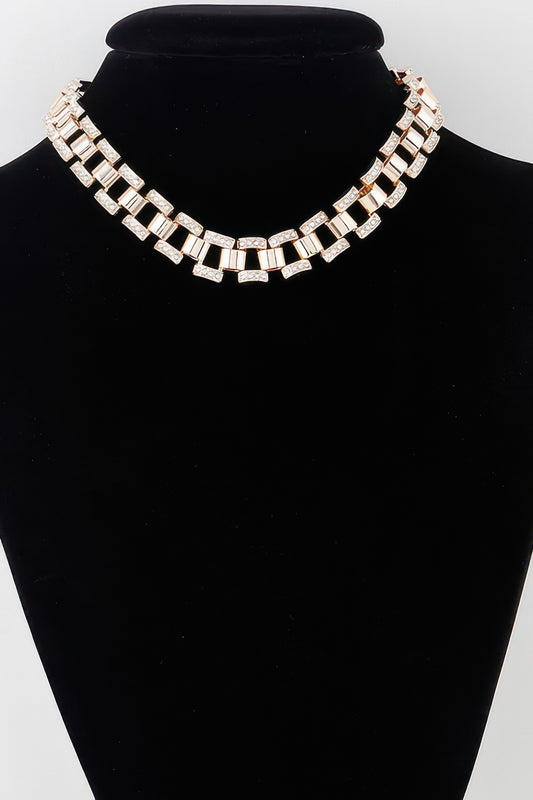 Jeweled Box Chain Necklacee | Mixtshop LLC