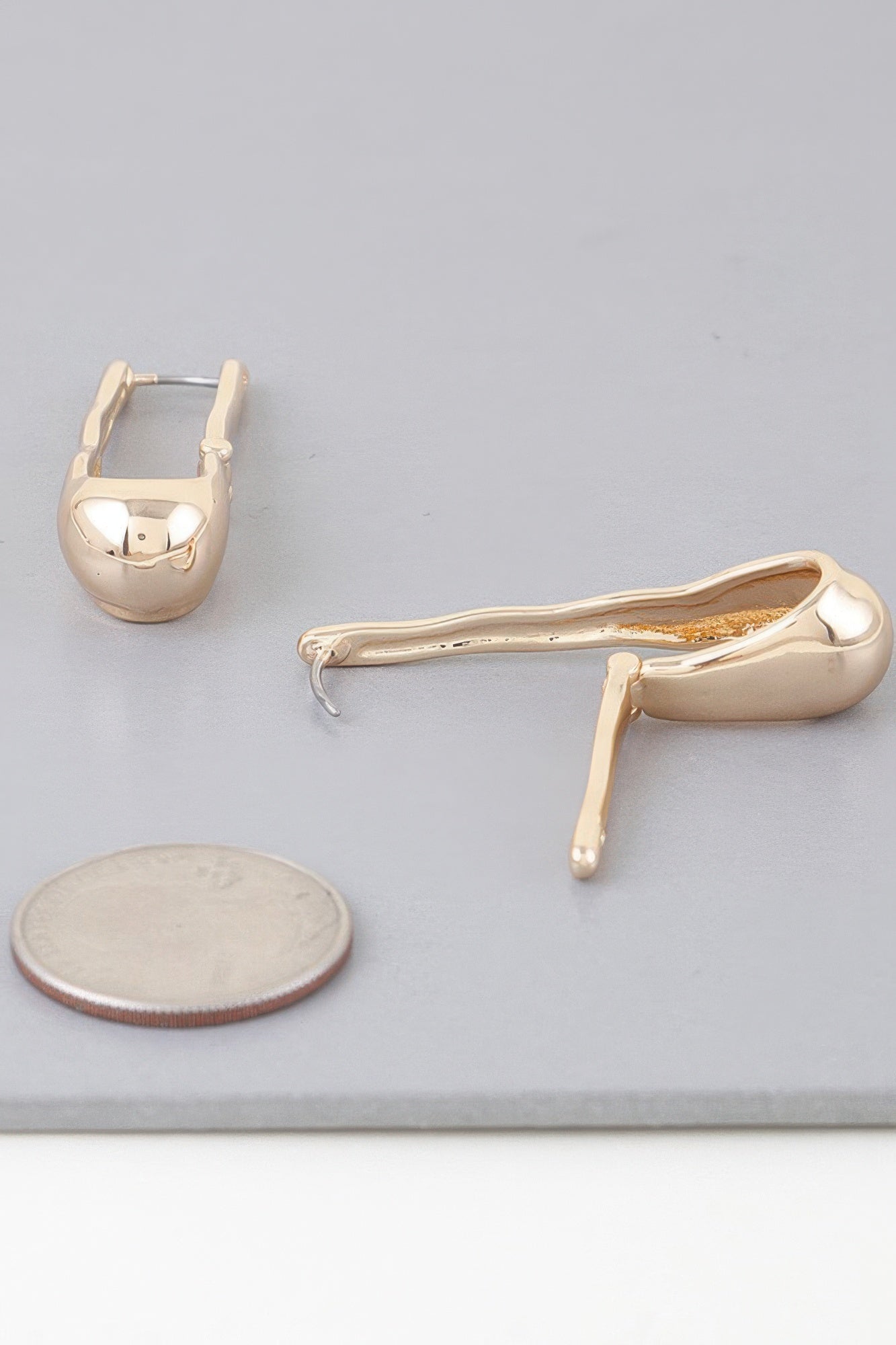 Shiny Melt Hoop Earrings | Mixtshop LLC