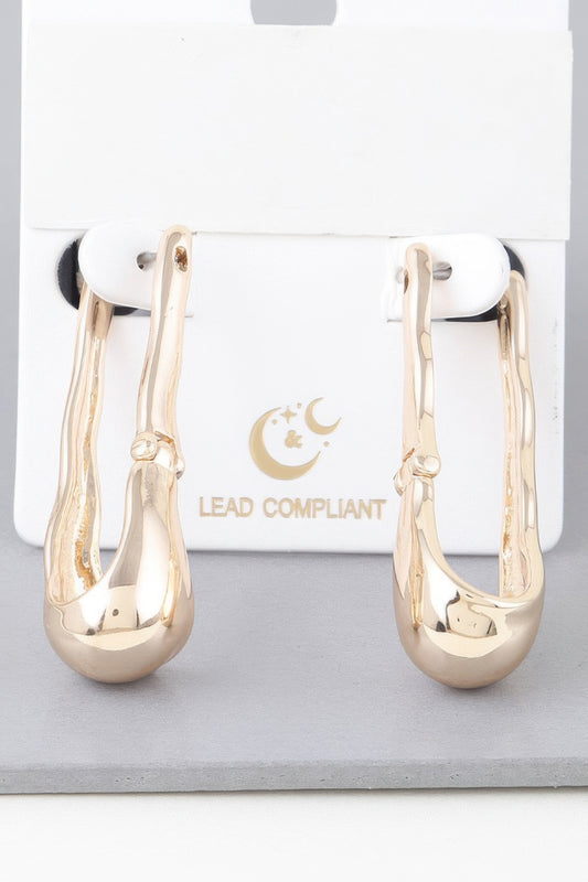 Shiny Melt Hoop Earrings | Mixtshop LLC