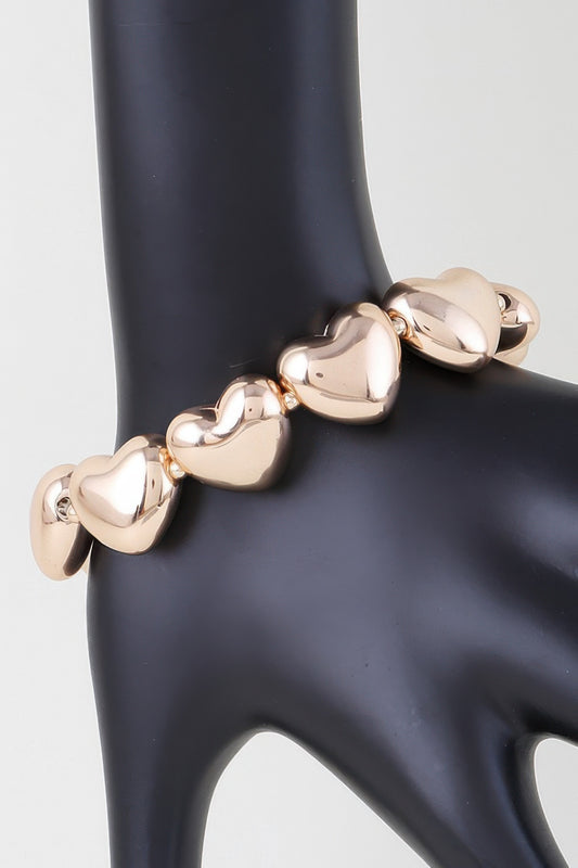 Shiny Heart Charm Bracelet | Mixtshop LLC