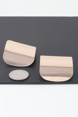 Modern Shiny Plate Earrings | Mixtshop LLC