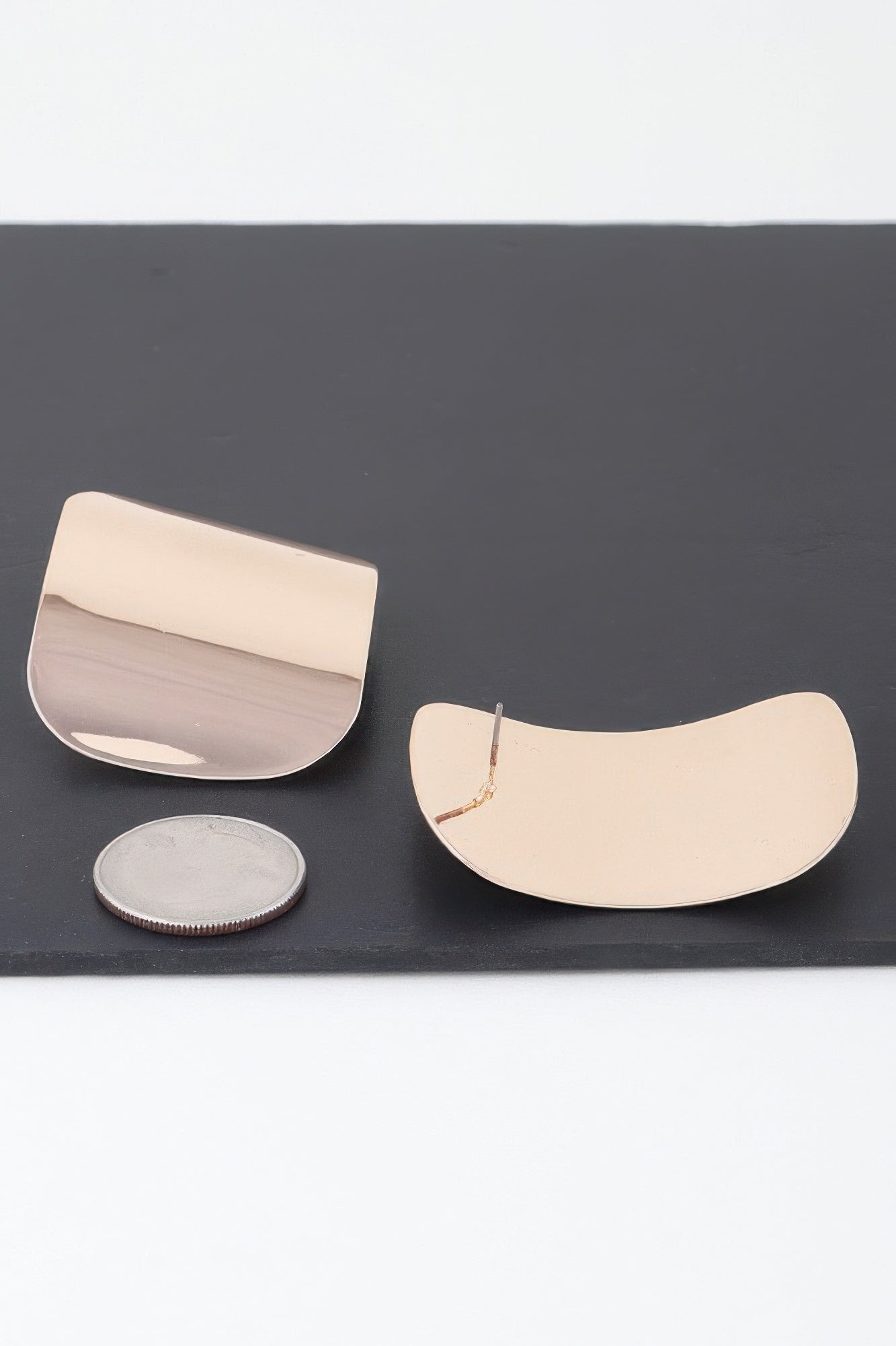 Modern Shiny Plate Earrings | Mixtshop LLC