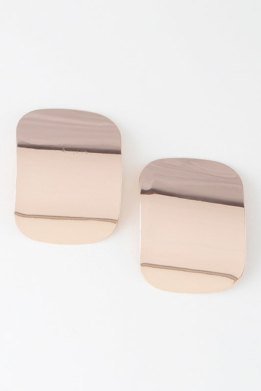 Modern Shiny Plate Earrings | Mixtshop LLC