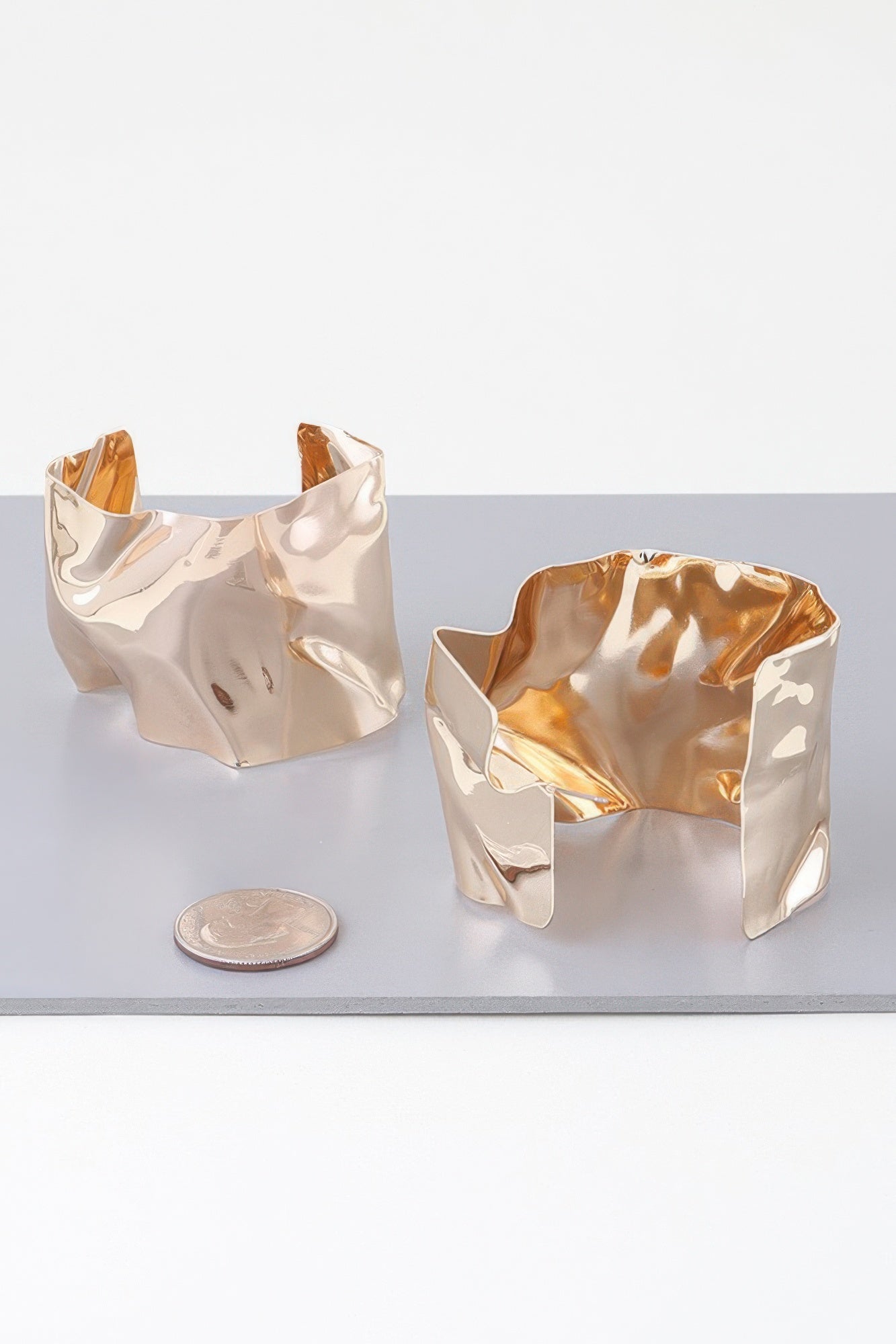 Ripple Plate Hoop Earrings | Mixtshop LLC