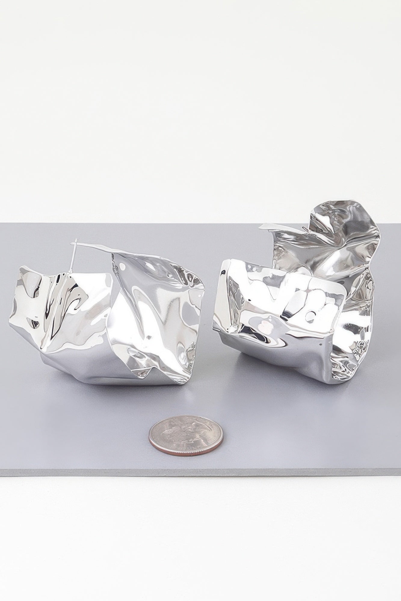 Ripple Plate Hoop Earrings | Mixtshop LLC