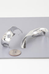 Abstract Shiny Twisted Plate Earrings | Mixtshop LLC