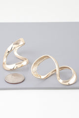 Abstract Shiny Bend Earrings | Mixtshop LLC