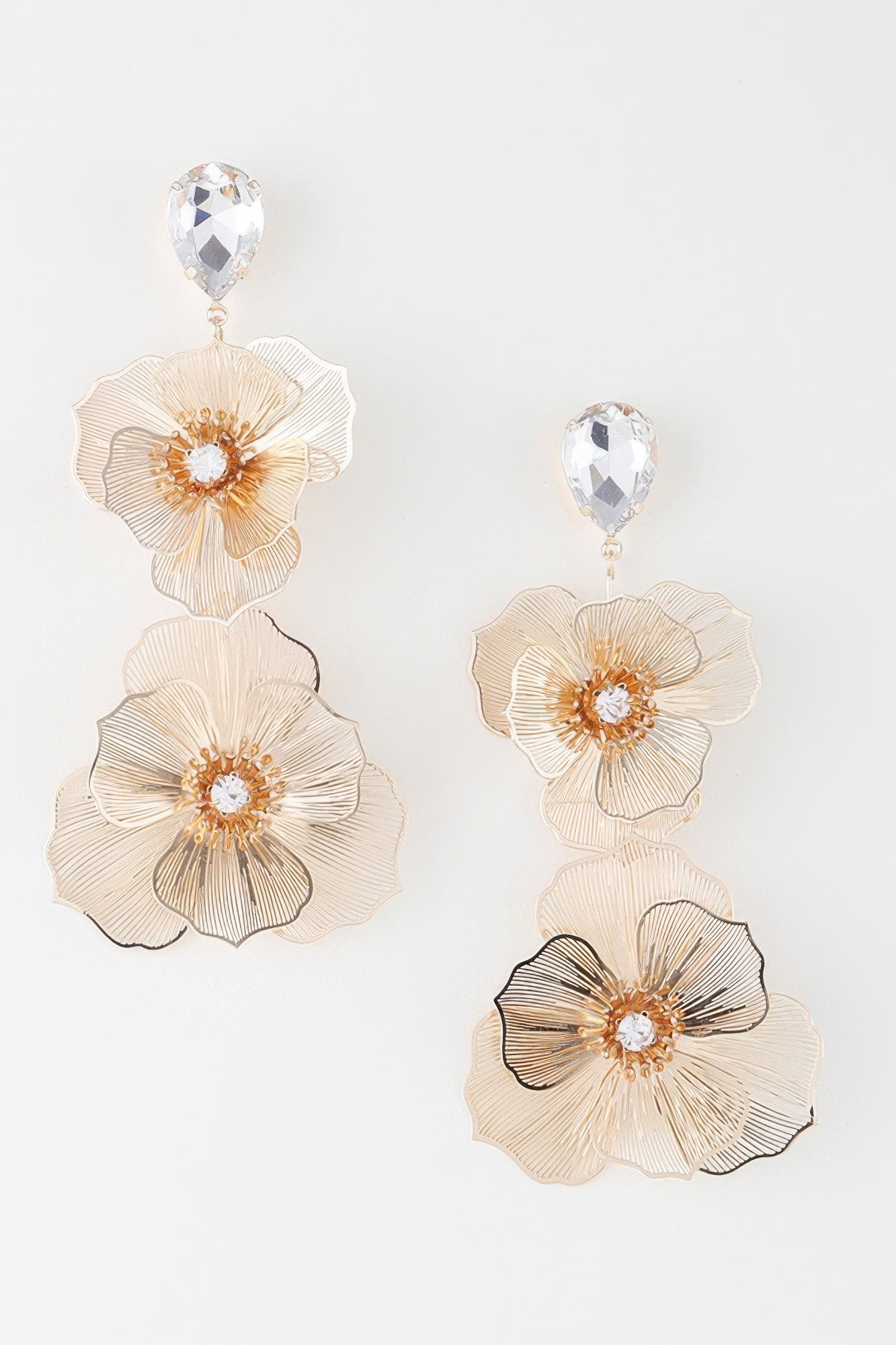 Jewel Flower Teardrop Earrings | Mixtshop LLC