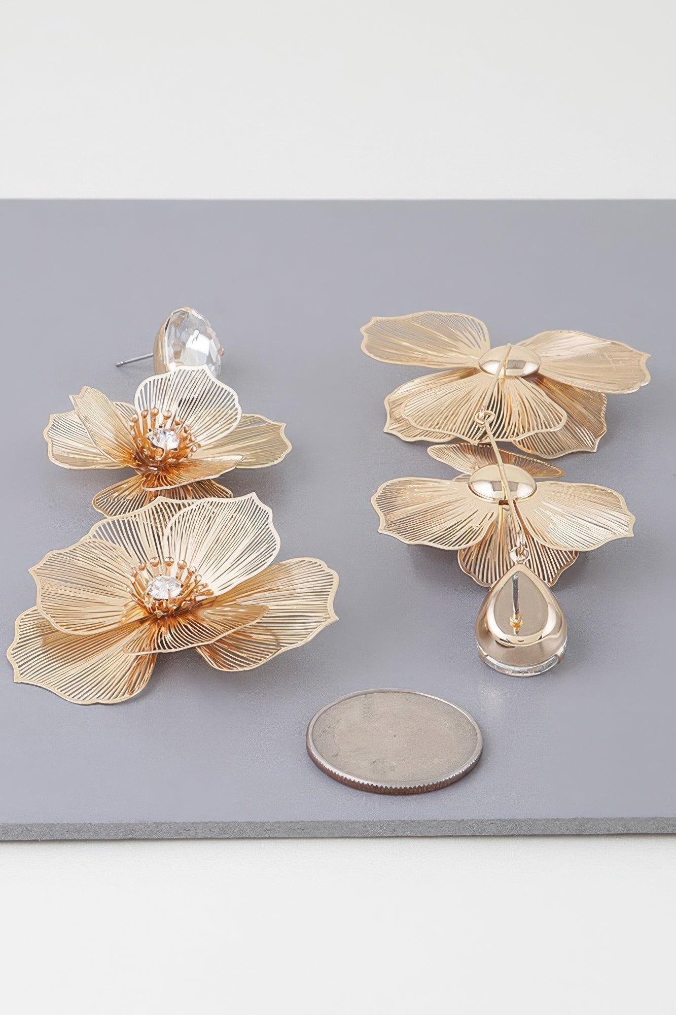 Jewel Flower Teardrop Earrings | Mixtshop LLC