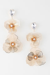 Jewel Flower Teardrop Earrings | Mixtshop LLC