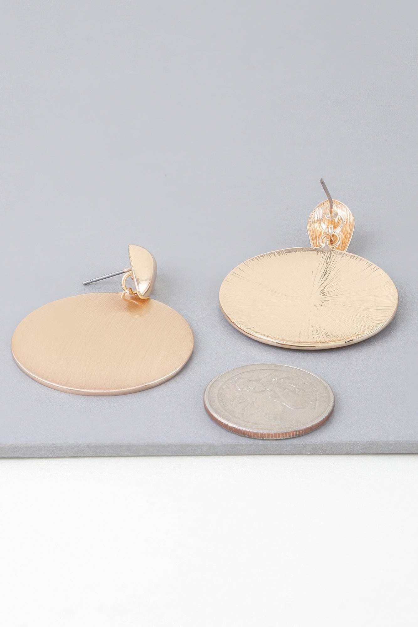 Modern Sleek Disc Drop Earrings | Mixtshop LLC