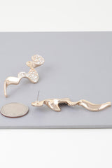 Jeweled Wave Drop Earrings | Mixtshop LLC