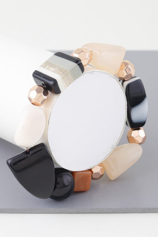 Multi Geometric Stone Bracelet | Mixtshop LLC