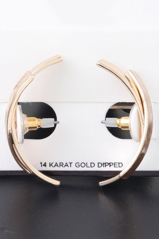 Modern Crossed Paths Earrings | Mixtshop LLC