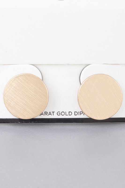 Matte Abstract Disc Earrings | Mixtshop LLC
