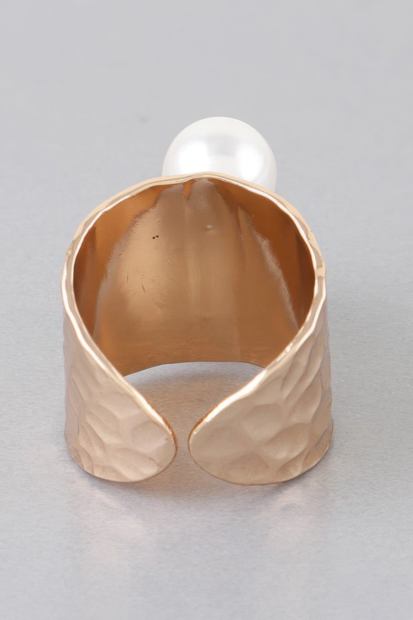 Hammered Twin Pearl Ring | Mixtshop LLC