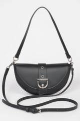 Faux Leather Buckle Shoulder Bag | Mixtshop LLC