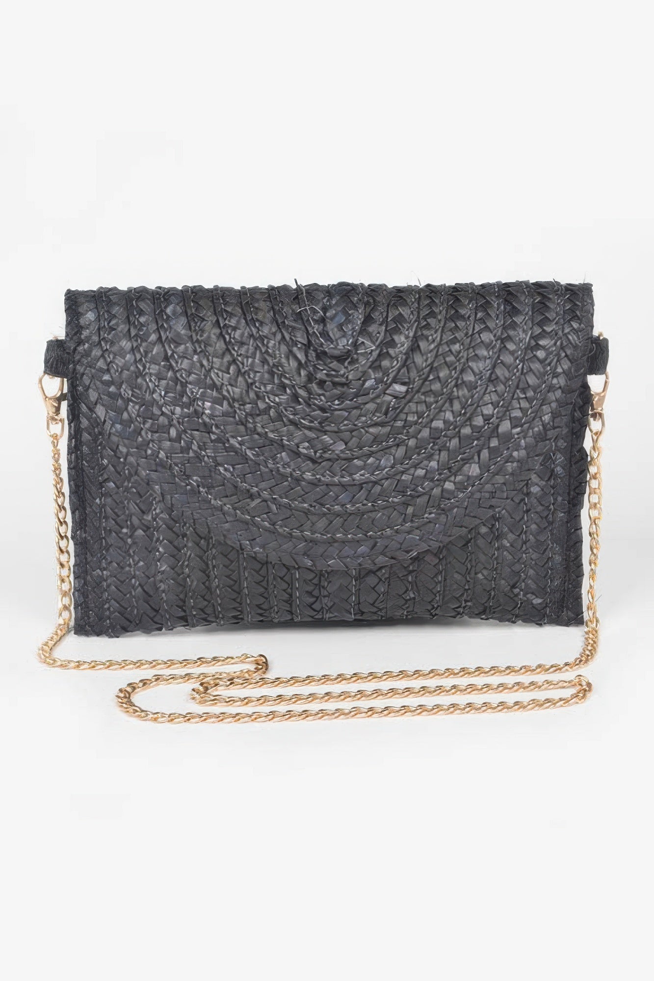Straw Pom Pom Flap Bag | Mixtshop LLC
