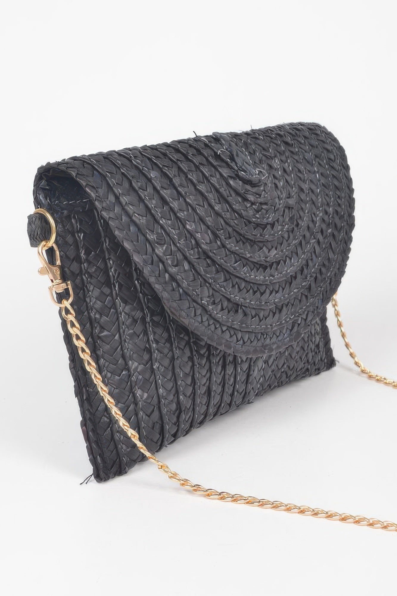 Straw Pom Pom Flap Bag | Mixtshop LLC