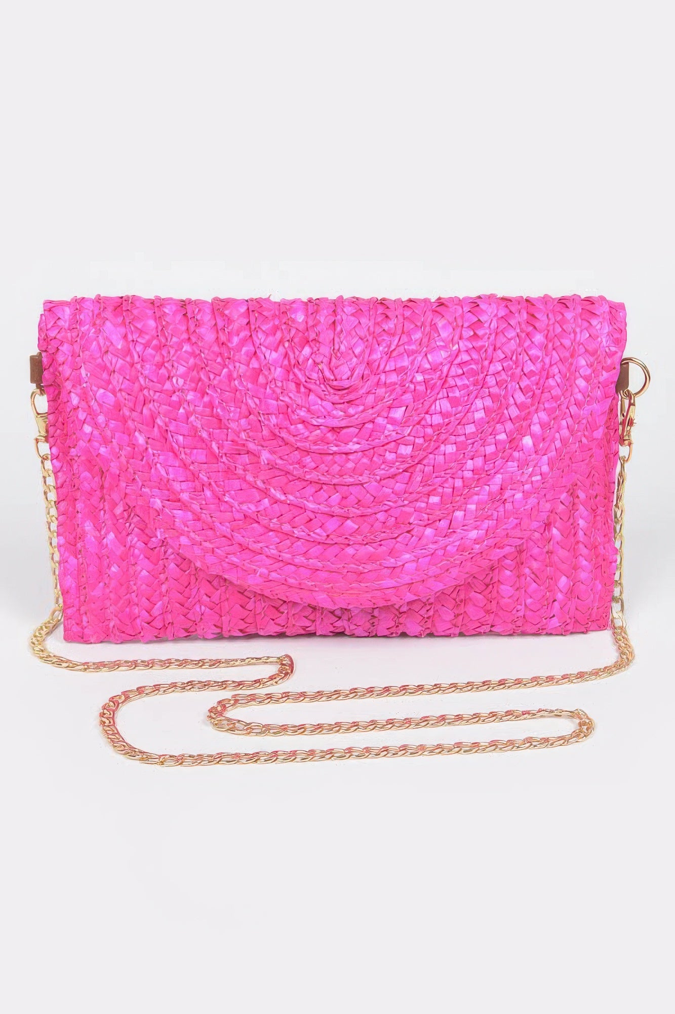 Straw Pom Pom Flap Bag | Mixtshop LLC