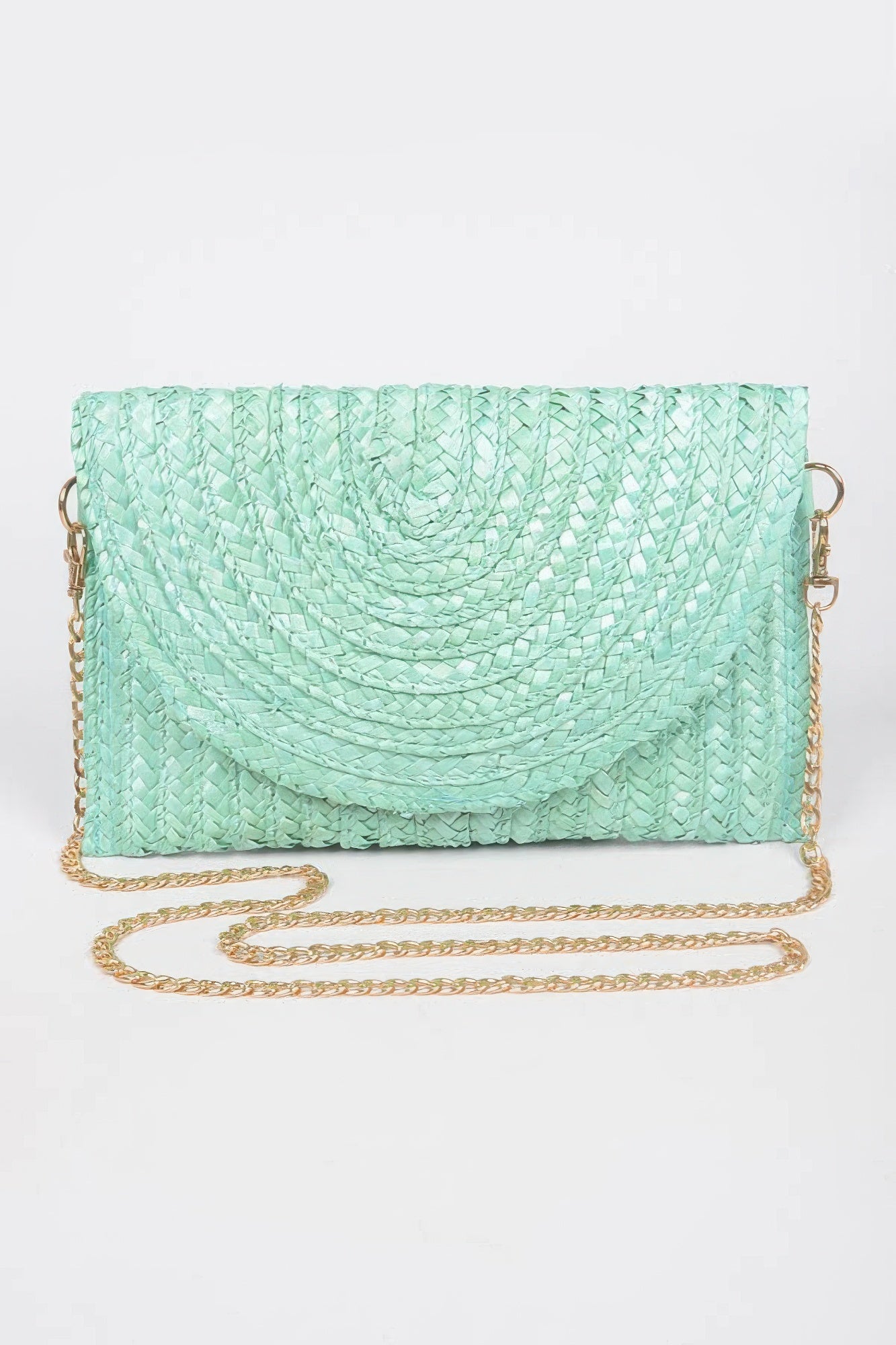 Straw Pom Pom Flap Bag | Mixtshop LLC