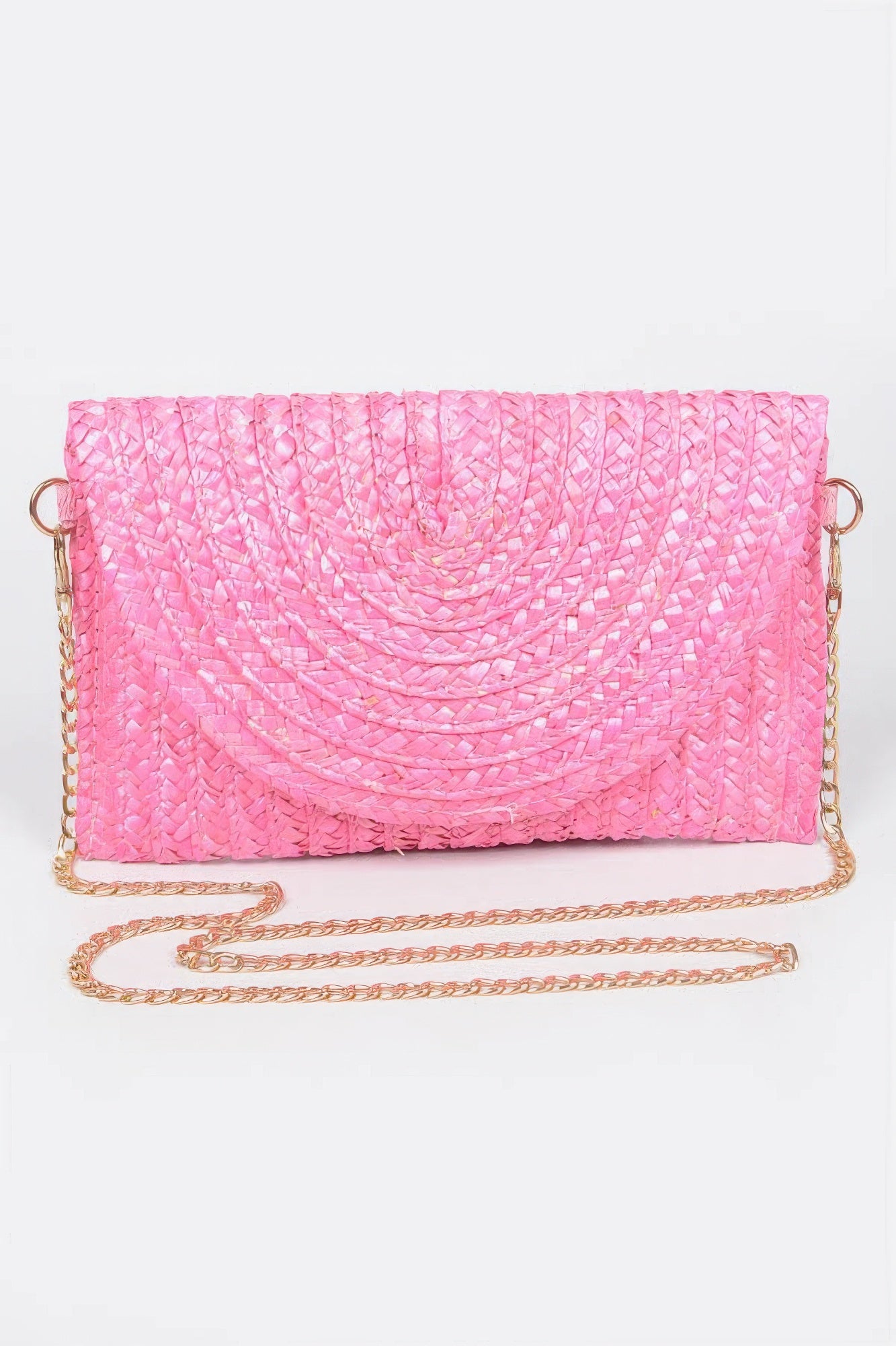 Straw Pom Pom Flap Bag | Mixtshop LLC