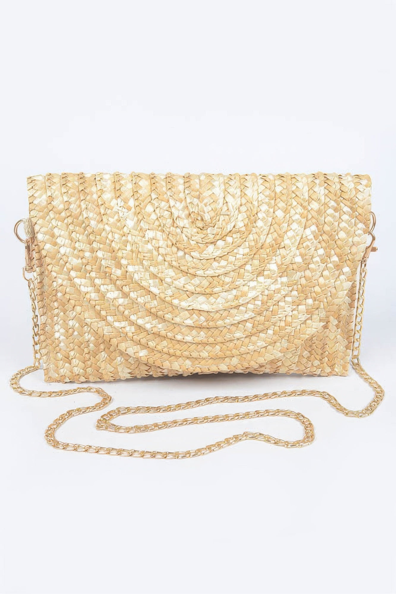 Straw Pom Pom Flap Bag | Mixtshop LLC