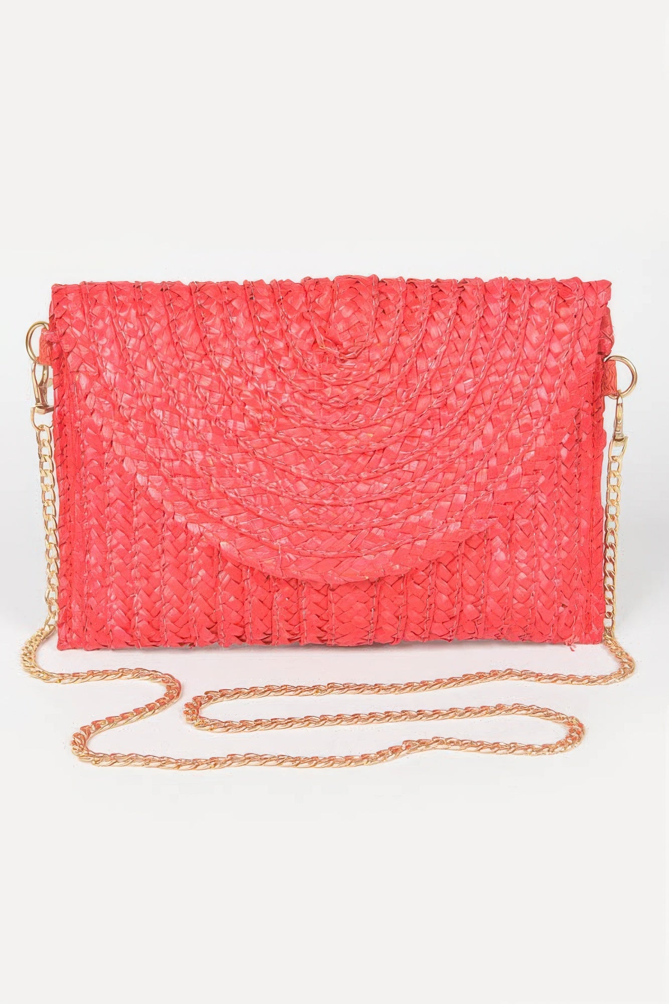 Straw Pom Pom Flap Bag | Mixtshop LLC